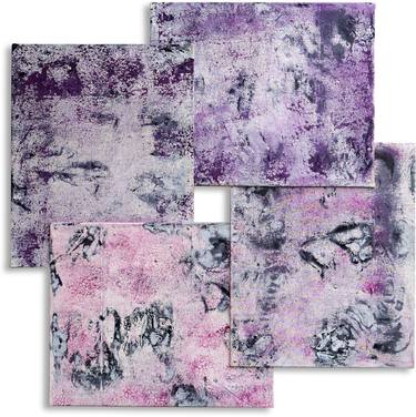 Saatchi Art Artist Christoph Robausch; Paintings, “"UNSQUARED. Violett, Purpleviolett and White"” #art