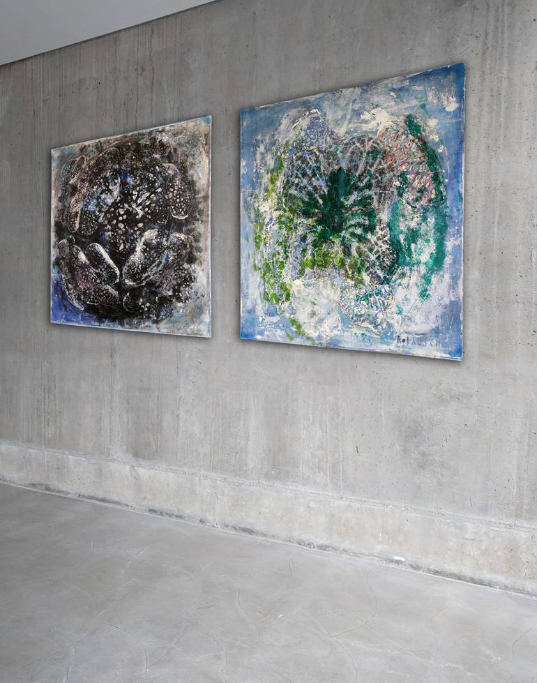 Original Abstract Expressionism Abstract Painting by Christoph Robausch