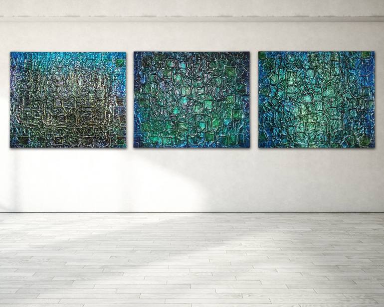 Original Impressionism Abstract Painting by Christoph Robausch