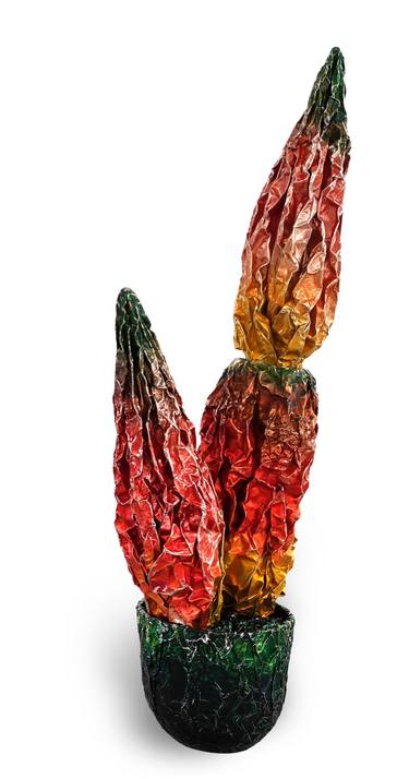 Original Abstract Expressionism Botanic Sculpture by Christoph Robausch