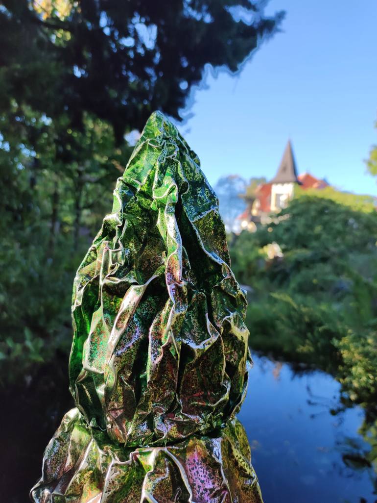 Original Abstract Botanic Sculpture by Christoph Robausch