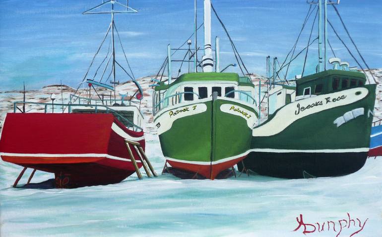 Print of Fine Art Boat Paintings by Anthony Dunphy