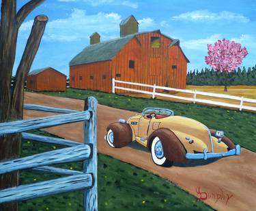 Original Fine Art Automobile Paintings by Anthony Dunphy