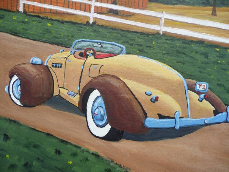 Original Automobile Painting by Anthony Dunphy