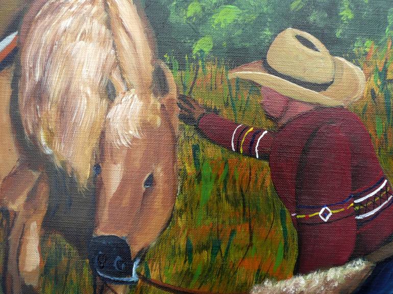 Original Figurative Horse Painting by Anthony Dunphy