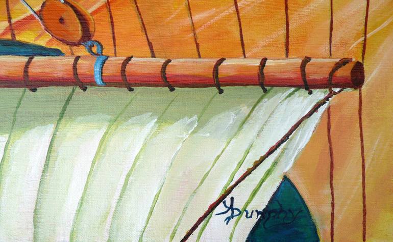 Original Fine Art Boat Painting by Anthony Dunphy