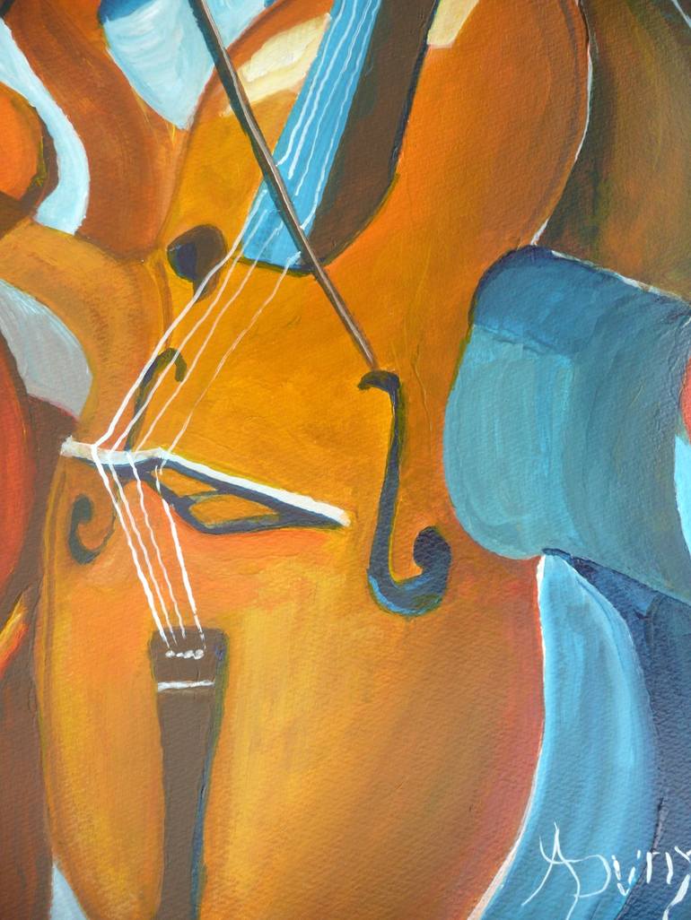 Original Abstract Expressionism Music Painting by Anthony Dunphy