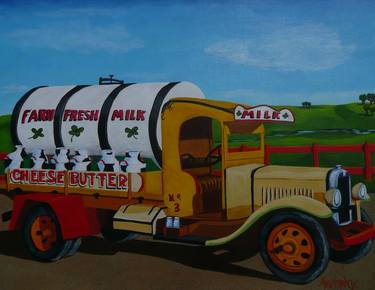 Original Expressionism Automobile Paintings by Anthony Dunphy