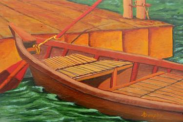 Print of Expressionism Boat Paintings by Anthony Dunphy