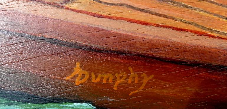 Original Expressionism Boat Painting by Anthony Dunphy