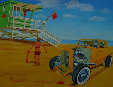 Original Expressionism Automobile Paintings by Anthony Dunphy