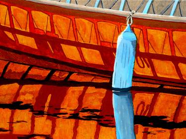 Original Expressionism Boat Paintings by Anthony Dunphy
