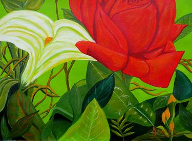 Original Expressionism Botanic Paintings by Anthony Dunphy
