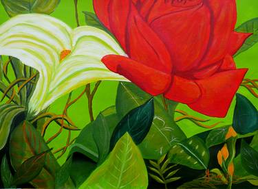 Print of Expressionism Botanic Paintings by Anthony Dunphy