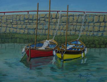 Print of Expressionism Sailboat Paintings by Anthony Dunphy