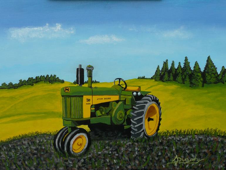 John Deere Painting by Anthony Dunphy | Saatchi Art