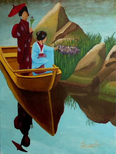 Original Expressionism Boat Paintings by Anthony Dunphy