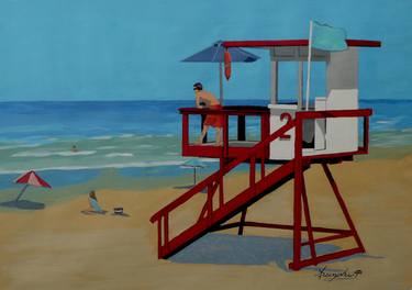 Original Expressionism Beach Paintings by Anthony Dunphy