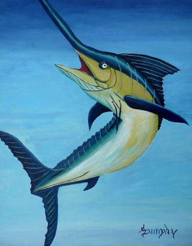 Print of Expressionism Fish Paintings by Anthony Dunphy