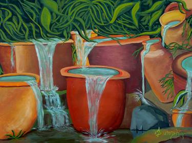 Print of Expressionism Garden Paintings by Anthony Dunphy