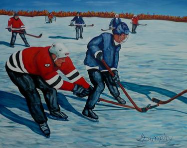 Original Figurative Sports Paintings by Anthony Dunphy
