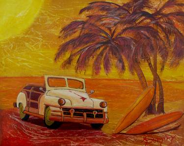 Print of Abstract Expressionism Automobile Paintings by Anthony Dunphy