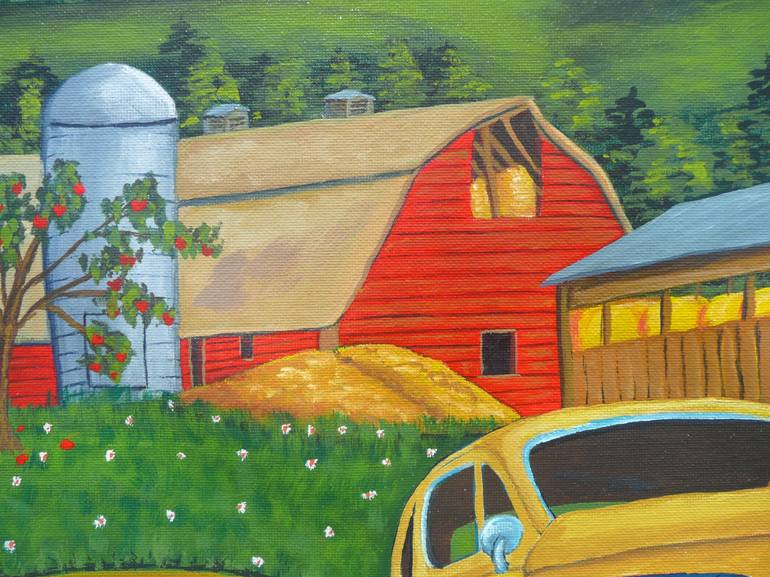 Original Car Painting by Anthony Dunphy