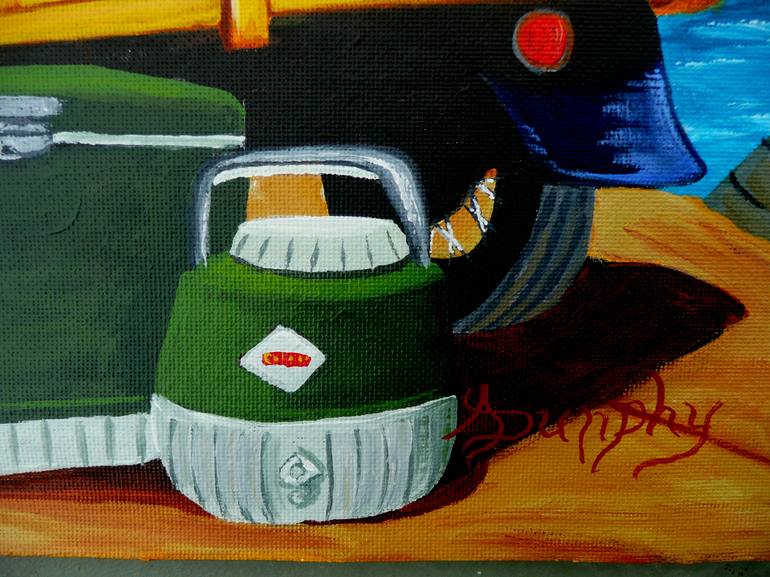 Original Fine Art Automobile Painting by Anthony Dunphy