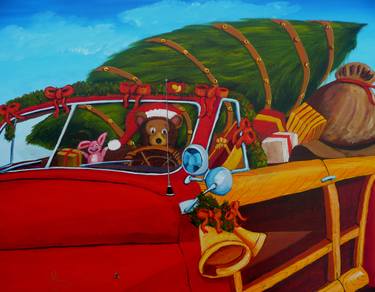 Original Expressionism Automobile Paintings by Anthony Dunphy