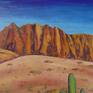 A closeup view of the painting