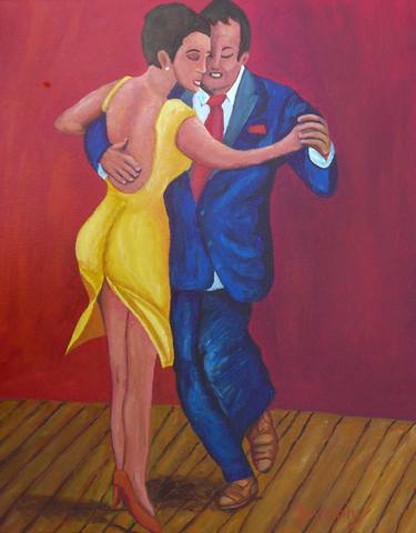 Print of Figurative Love Paintings by Anthony Dunphy
