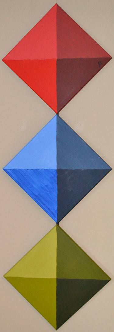 Original Geometric Paintings by Charles Masi