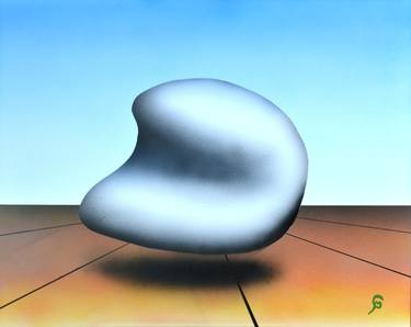 Surrealist Landscape with White Thing thumb