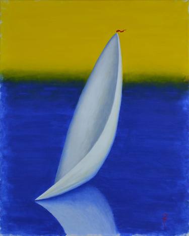 Original Conceptual Sailboat Paintings by Charles Masi