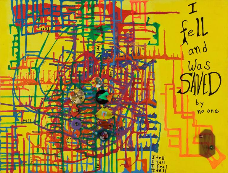 I Felt As I Fell Painting By Apryl Miller 