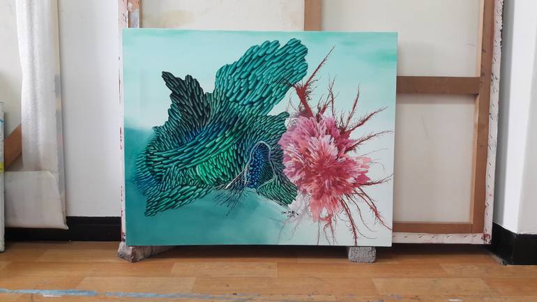 Original Abstract Expressionism Abstract Painting by Lim Miryang