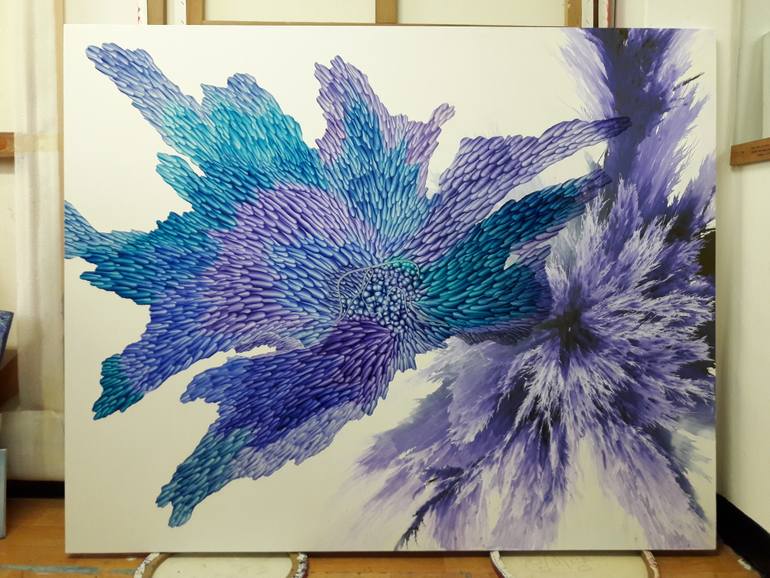 Original Abstract Expressionism Abstract Painting by Lim Miryang