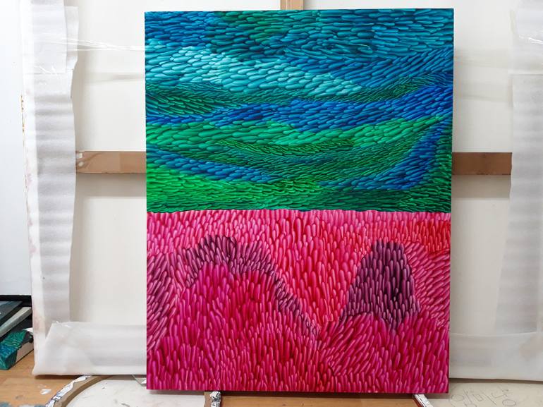 Original Abstract Expressionism Abstract Painting by LIM MIRYANG