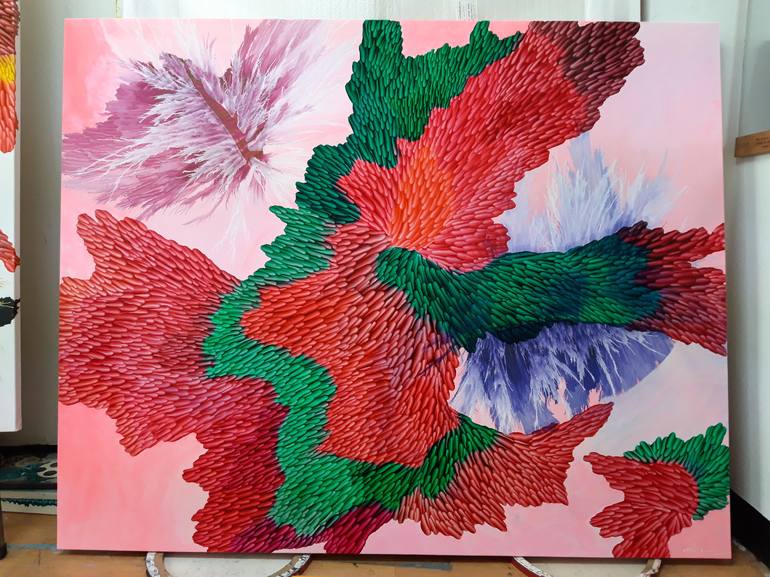 Original Abstract Expressionism Abstract Painting by LIM MIRYANG