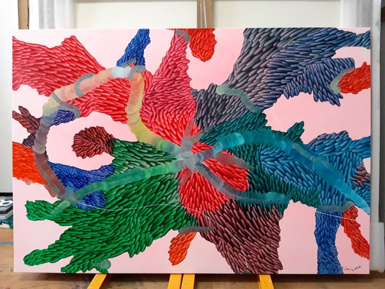 Original Abstract Expressionism Abstract Painting by LIM MIRYANG