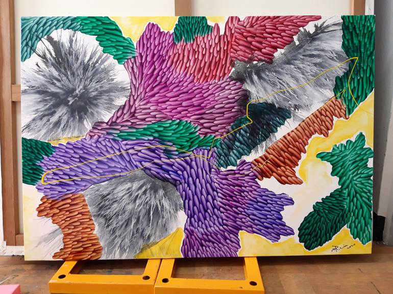 Original Abstract Expressionism Abstract Painting by LIM MIRYANG