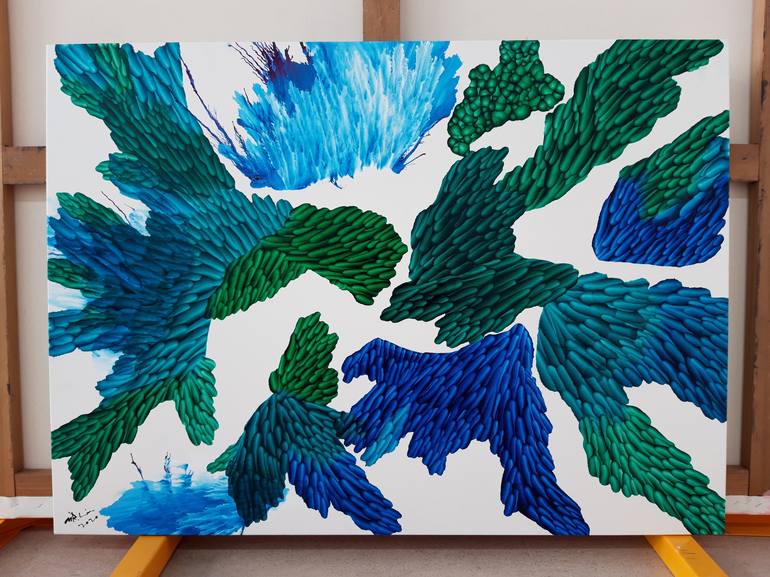 Original Abstract Expressionism Abstract Painting by LIM MIRYANG