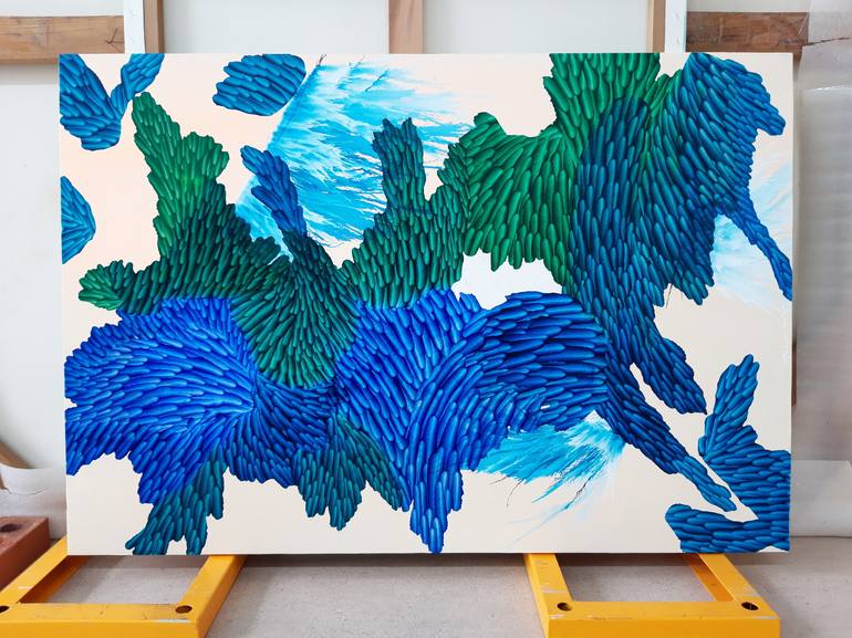 Original Abstract Painting by LIM MIRYANG