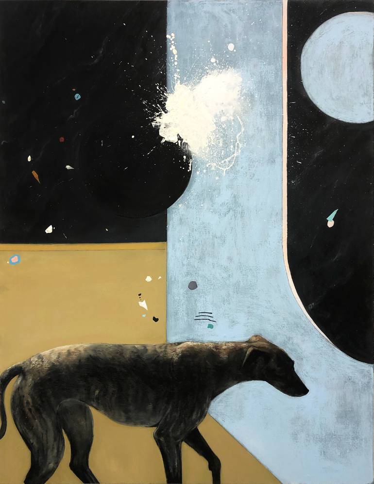 Original Abstract Expressionism Beach Paintings by Joshua Daniels