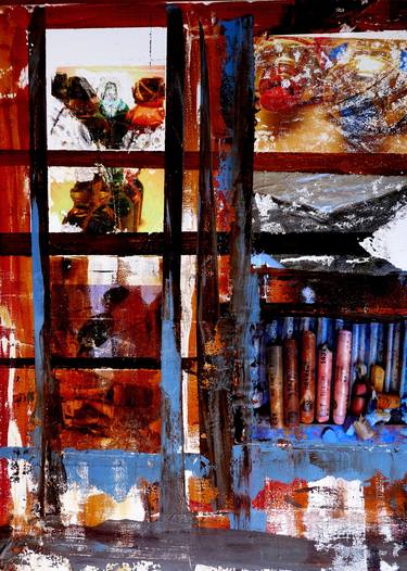 Original Abstract Expressionism Abstract Collage by Afonso Neves