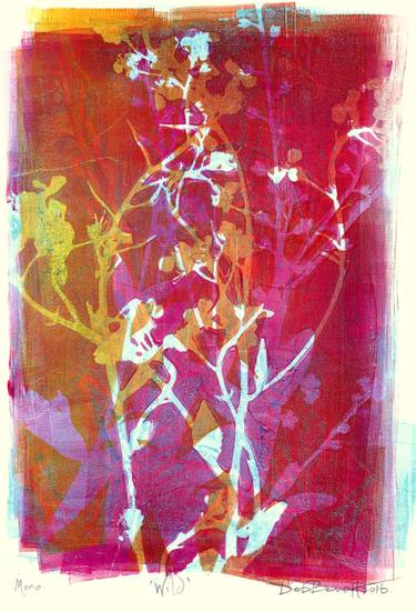 Original Illustration Botanic Printmaking by Deb Bennett
