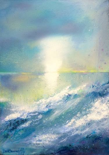 Print of Impressionism Seascape Paintings by Deb Bennett