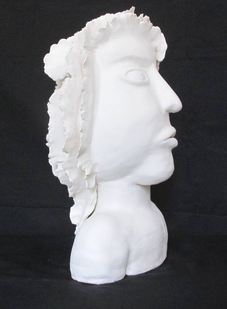 Original Dada Portrait Sculpture by Alice Desert