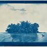 with blue border