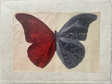 Original Contemporary Nature Collage by Karen Clark